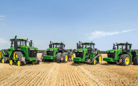 Deere's quarterly profit increased 2.4 times