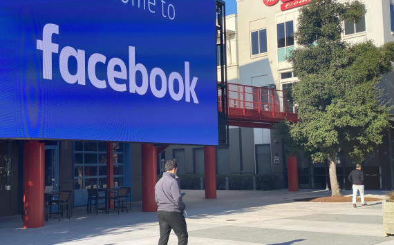 Facebook's fourth-quarter net profit doubled by half
